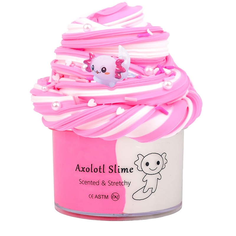 Axolotl Butter Slime – Premium Diy Scented Peach Slime For Boys & Girls, Ages 4-12 – Party Favors & Christmas Stocking Fillers