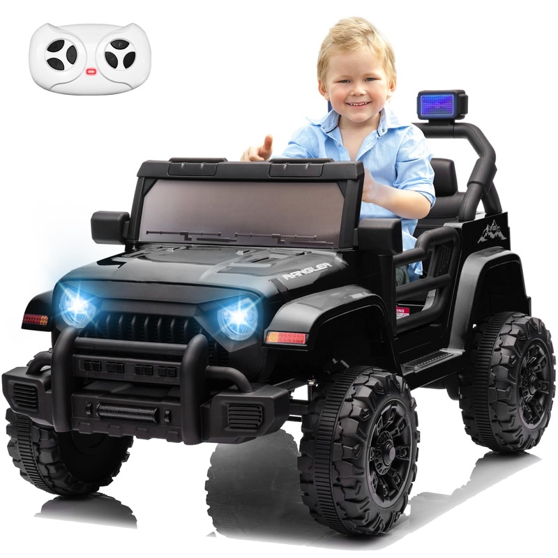 Bopilon Kids Electric Ride On Car for Toddlers, 12V Battery Powered Kids Electric Vehicle with Parent Remote Control, USB, Music