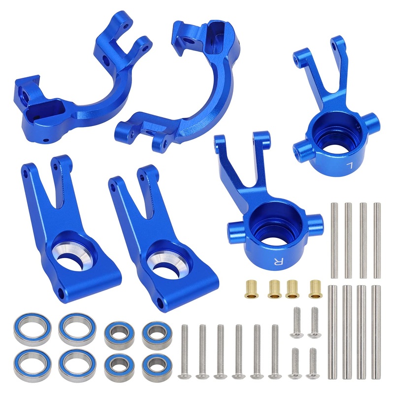 CODA RACING Aluminum Front Steering Block Knuckles & C-Hubs Caster Blocks & Rear Hubs for Arrma 1/10 Granite 4X4, Senton,Vortek,