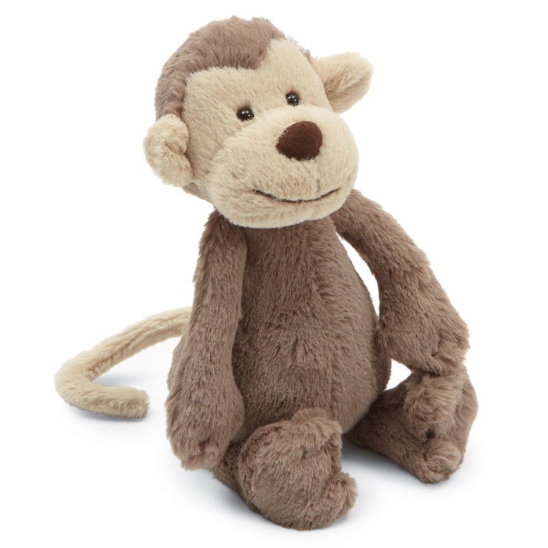 Jellycat Bashful Monkey Stuffed Animal, Small 7 Inches – Monkey Plush Toy – Classic Children’S Gift