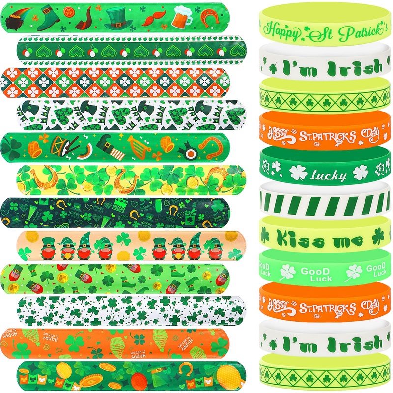 Junebrushs 50Pcs Kindergarten Graduation Party Favors, Colorful Congrats Grad Slap Bracelets And Silicone Bracelets For Kids Cla