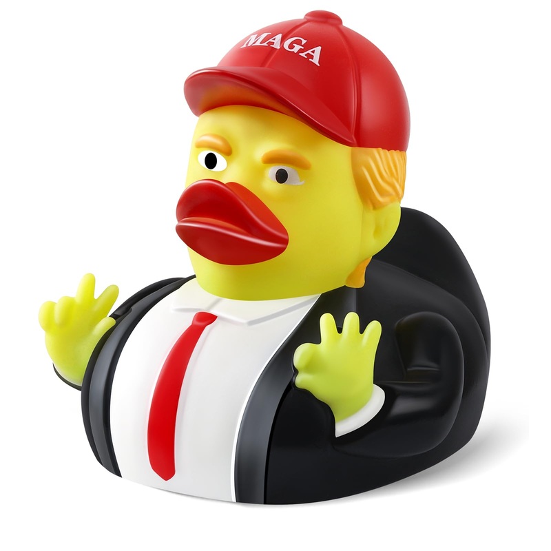 Large Donald Trump Rubber Duck, 3.5 Inch for Jeep Ducking, Bath Toy for Election, 2025 Gifts for Kids Adults, Car Dashboard Deco