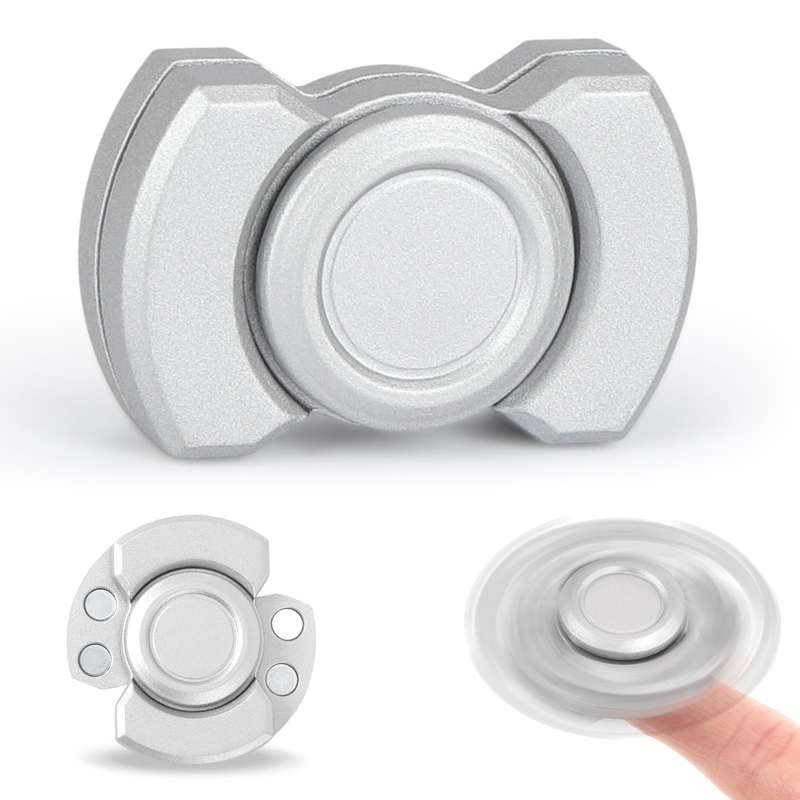 Magnetic Fingertip Spinner For All: High-Speed, 3-In-1 (Spinner, Clicker, Slider), Eases Anxiety & Adhd In Adults & Children. (S