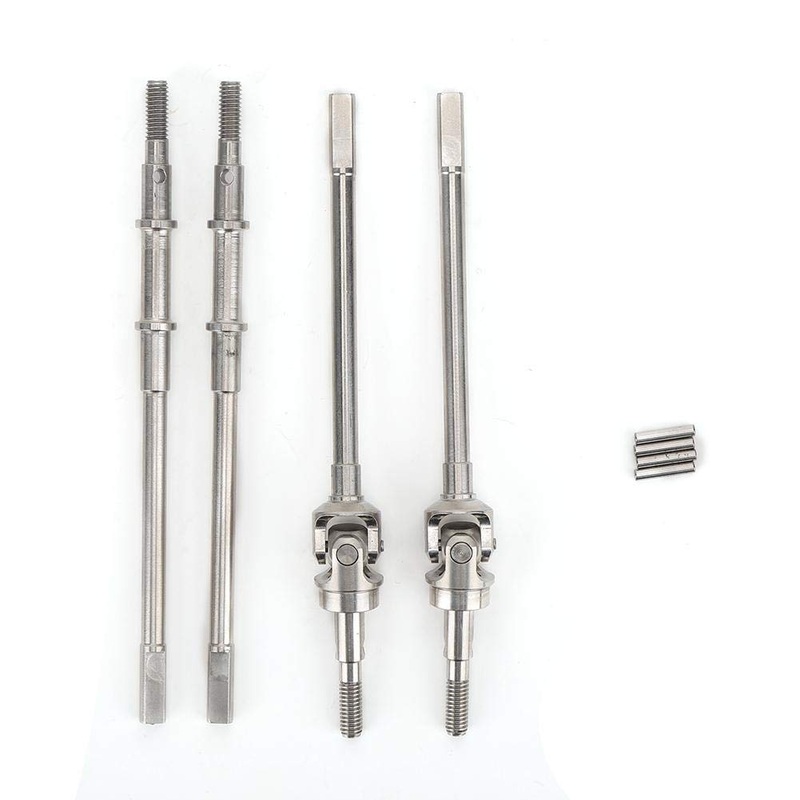 RC Drive Shaft, Stainless Steel Drive Shaft RC Front Rear Axle Drive Shaft Compatible with SCX10 II 90046 90047 Model Car