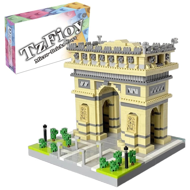 TzFioy Empire State Skyscraper New York Building Blocks Set (3819Pcs) Famous World Architecture Educational Toys Micro Bricks fo