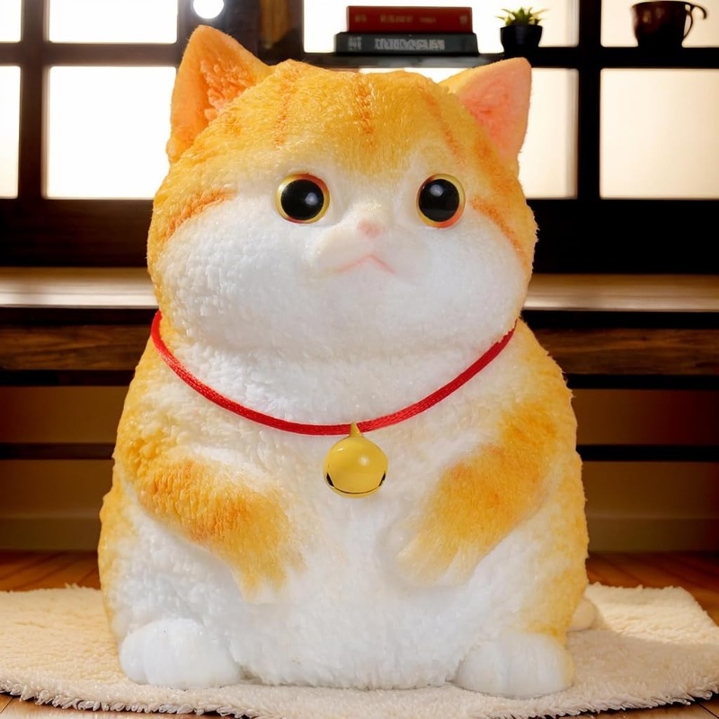 Yjppdd Big Taba Squishy Cat, Handmade Squishy Cat Stress Relief Toy For Adult/Kids, Cute & Soft Kitty-Cat Design, Perfect Squeez