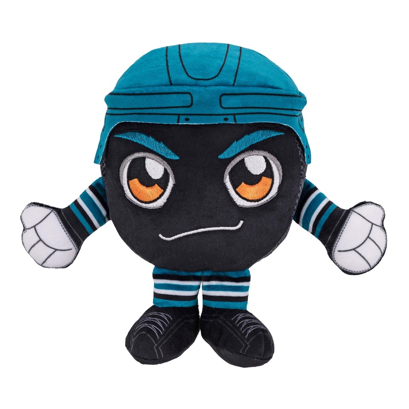 Bleacher Creatures San Jose Sharks 8” NHL Kuricha Hockey Puck Sitting Plush – Soft Chibi Inspired Plush