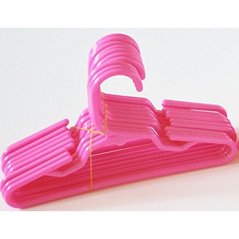 DollsHobbiesNmore 12 Pink Doll Clothes Hangers Fits 18 Inch Girl Doll Clothes