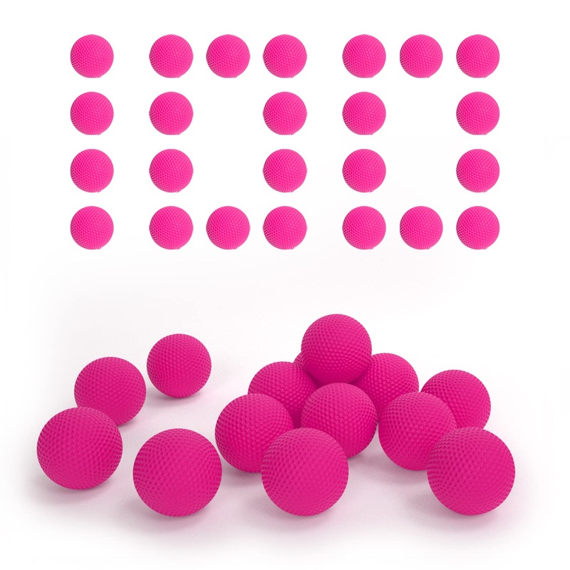 EKIND 100 Rounds Bulk Refill Ammo Bullet Balls Compatible for Nerf Rival Blaster Series (Pink)
