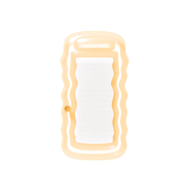 FUNBOY Giant Inflatable Luxury Orange Sherbert Mesh Lounger Water Hammock Pool Float, Perfect for a Summer Pool Party Large