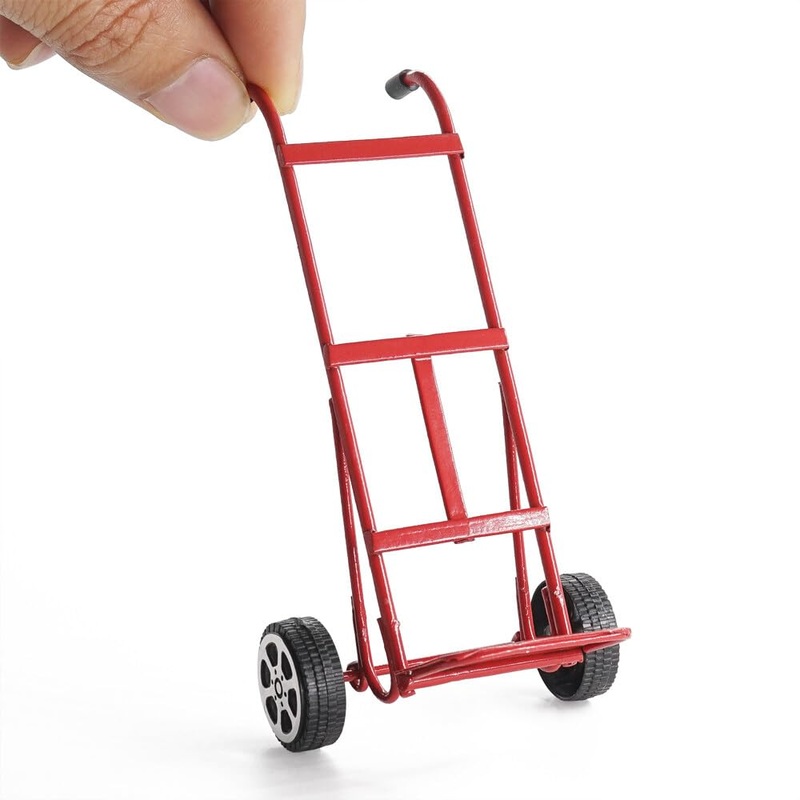 Odoria 1/12 Miniature Hand Cart Dollhouse Decoration Accessories