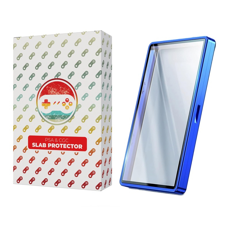 PSA & CGC Slab Protector Display Case, Metallic Magnet Closures, High Gloss Finish, Stackable, Fits PSA & CGC Graded Cards w/ Ra