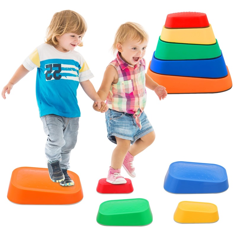Stepping Stones for Kids Obstacle Courses Sensory Toys for Toddlers Indoor or Outdoor Balance Beam Promotes Physical Activity fo