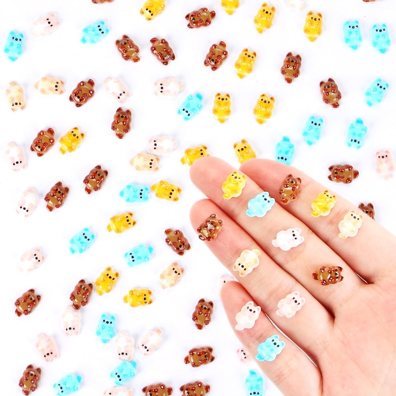 100 Pieces Colorful Tiny Dogs for Dollhouse Miniatures Resin Animals for Crafts Tiny Animals for Fairy Garden Micro Landscaping