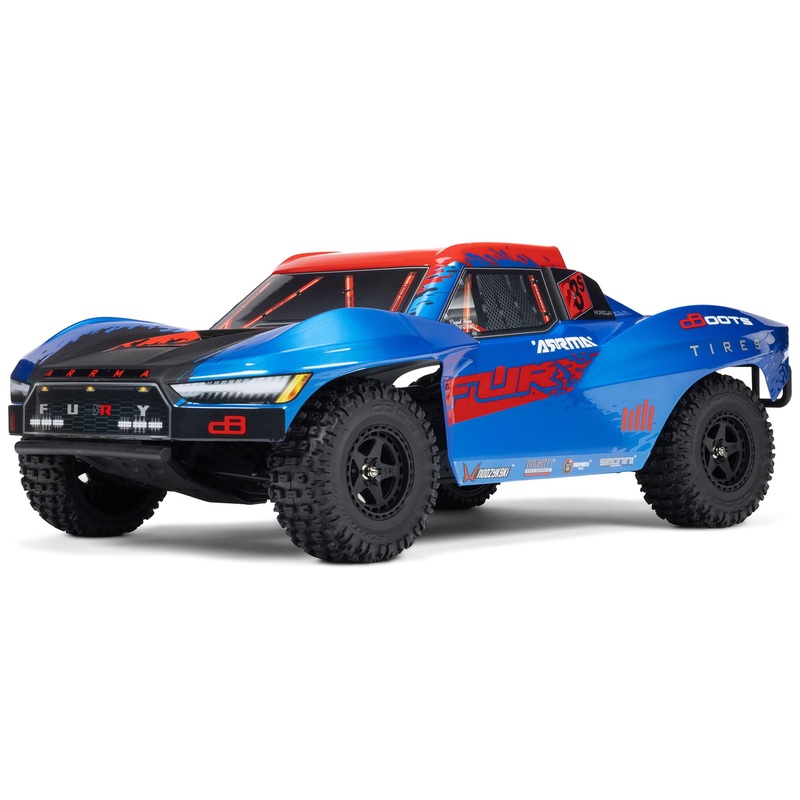 ARRMA RC Truck 1/10 Fury 2wd 223S BLX Brushless Short Course Truck RTR (Battery and Charger Not Included) with DSC, Blue, ARA352