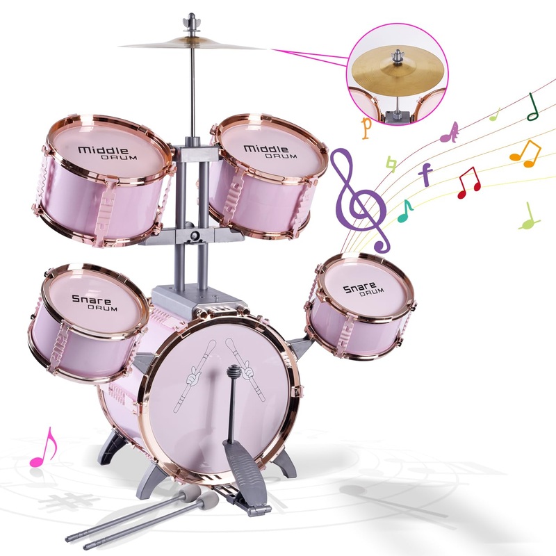 Children’s Jazz Drum Set – Children’s Educational Instrument Toy Set Rock Jazz Drum Set Percussion Instrument Music Enlightenmen