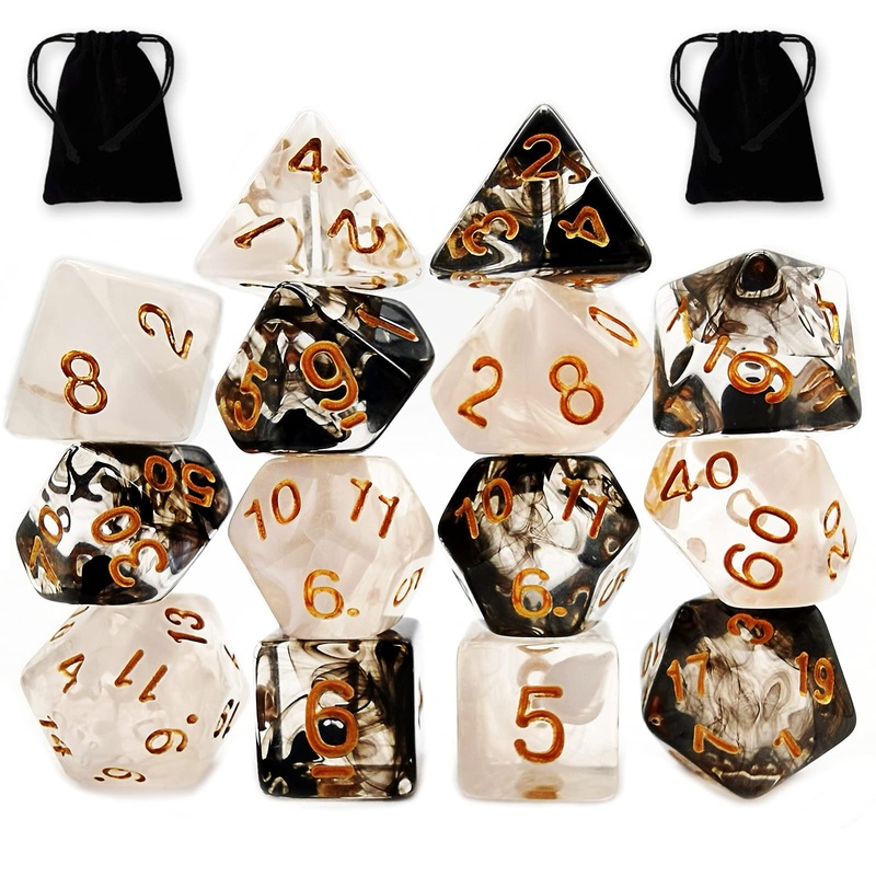 DND Dice Set 2 Pack Polyhedral D&D Dice Gorgeous Dice for Dungeons and Dragons Dices Goblin DND Role Playing Games and Table Gam