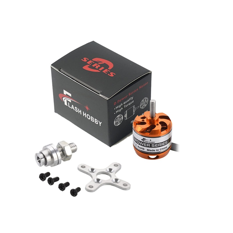 FLASH HOBBY D3536 1250kv Brushless Outrunner Motor with 2-4s Lipo (1250kv)