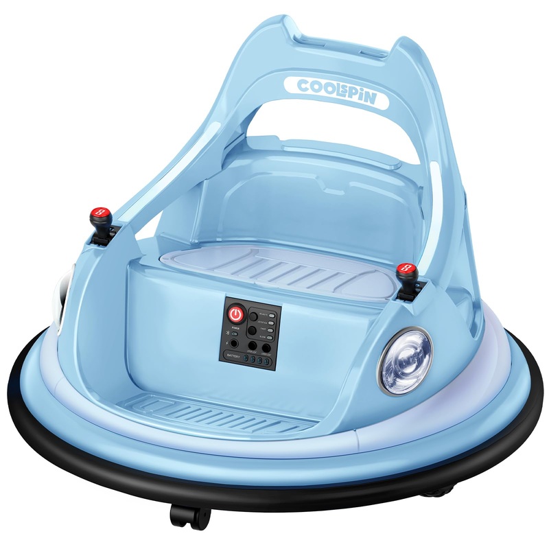 Forever Source Kids Bumper Car 12 V, Toddlers Ride on Car with Remote Control, Baby Electric Bumper Car with 360 Degree Spin, LE