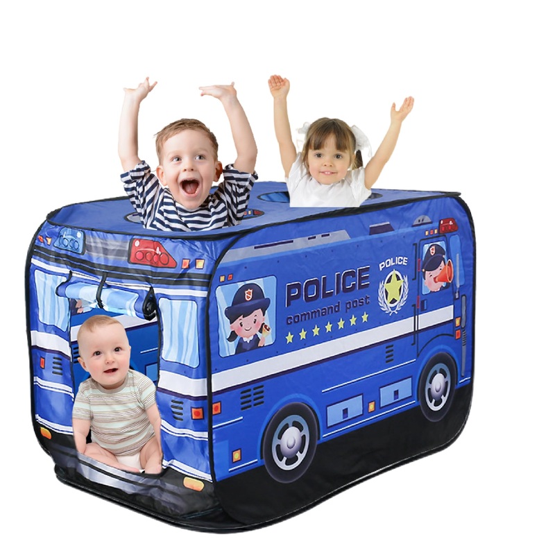 Pop Up Tent for Kids.Police car Tent.Large, Easy to Organize Police Toys.Police Gear for Kids.Boys and Girls Imaginative Play.In