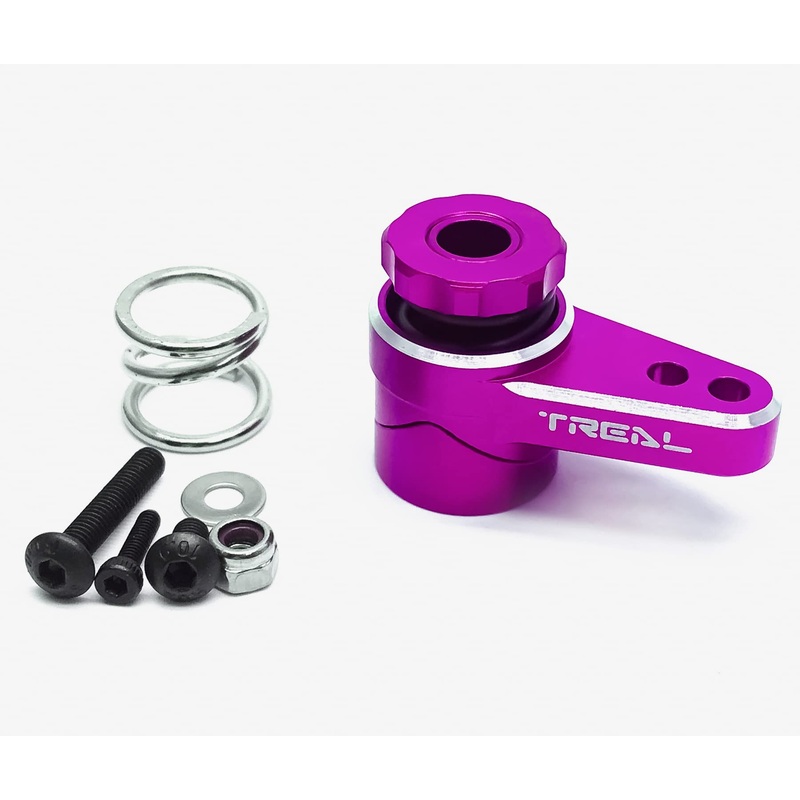 Treal Aluminum 7075 Servo Saver Set 25T for LMT Monster (Purple)