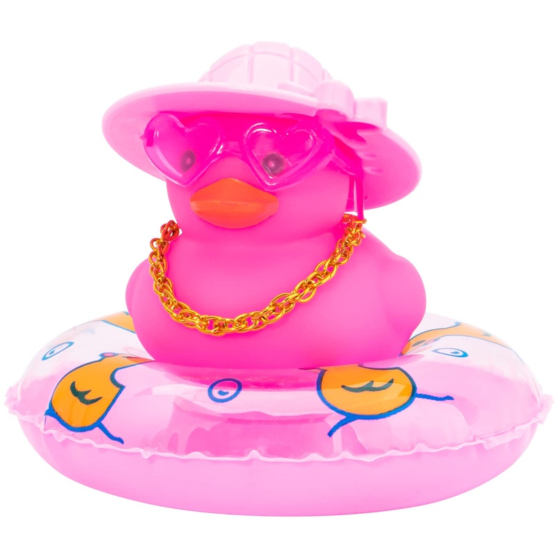 wonuu Car Accessories Rubber Ducks Dashboard Decorations Rubber Duck Pink Accessories Dashboard Duck Car Decorations Car Ducks f