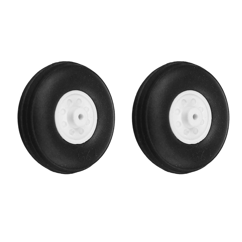 Fielect 1.25 inch RC Model Airplane Super Light Sponge Tire Tail Wheel Tire and Wheel Sets for RC Car Airplane PU Sponge Tire wi