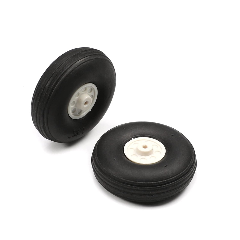 Fielect 1.75 inch RC Model Airplane Super Light Sponge Tire Tail Wheel Tire and Wheel Sets for RC Car Airplane PU Sponge Tire wi