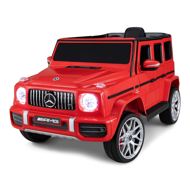 Kid Trax Electric Kids Luxury Mercedes Benz AMG G63 Car Ride-On Toy, 6 Volt Battery, Remote Control, Ages 3-5 Years, Red