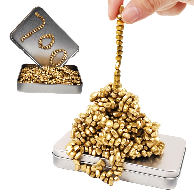 Magnetic Ferrite Putty Rock, More Than 700 Mini Weak Magnet Smooth Ferrite Pebbles, Small Magnetic Beads Fidget Adults Toys for