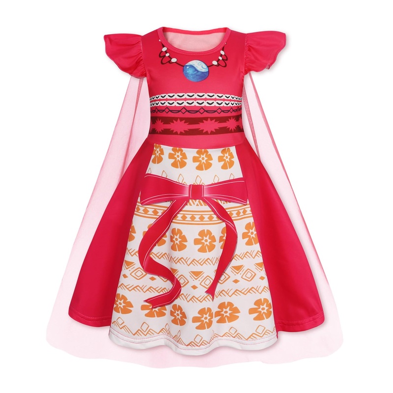 WonderBabe Little Girls Princess Dress for Adventure Dress Up Costume Outfit For Halloween Kid Birthday Outfit size 5-6t