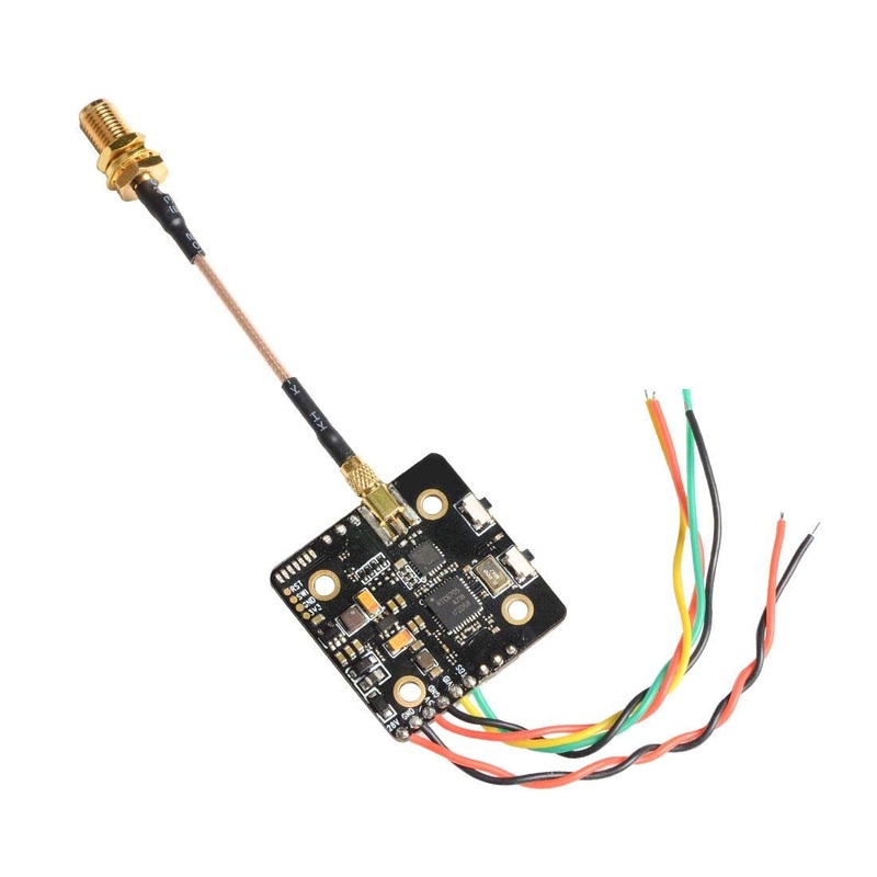 5.8GHz FPV VTX PIT/25/200/600/1000mW Switchable FPV DVR Transmitter with Microphone Support OSD Configuration Using Smart Audio