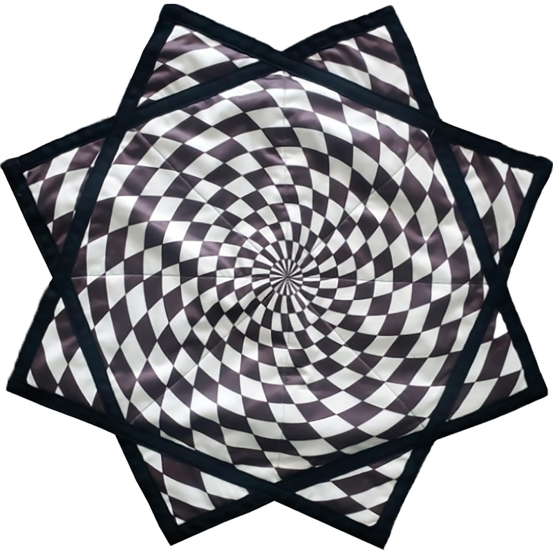 AMAZEABLES Star Air Flow Star, Spinning Cloth Flowstar, Dapo Star, Perfect for Juggling and Flow Arts, Portable and Durable (Bla