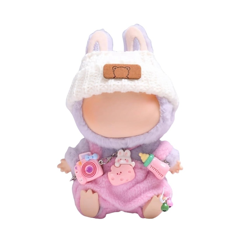 Clothes for Dolls 17cm Luxury Chic Style High-End Fashion Dolls Accessories Premium Outfit with Accessories (Pink)