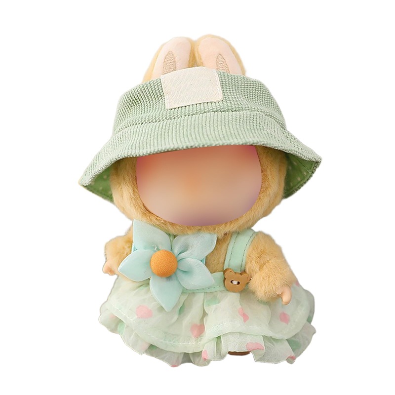 Clothes for Labubu, Skirt Set for Labubu Doll, 2 Piece Set Hat Skirt Outfit Premium Fashion Cute Dress for Labubu Dolls Accessor
