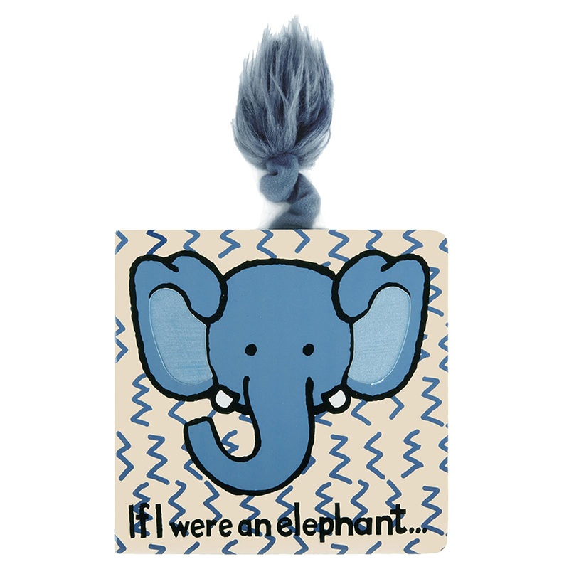 Jellycat If I were an Elephant: A Baby Touch and Feel Board Book Children’s Book – Baby Gift