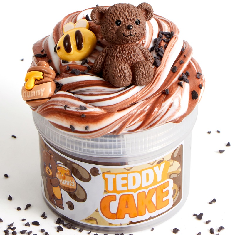 JOYIN Cocoa Mousse Cake Bear Slime – Soft, Non-Sticky, Mess-Free, Stress Relief Butter Slime Toys for Kids Classroom Reward, Boy
