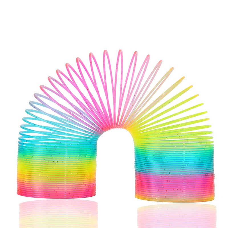 Magic Giant Rainbow Coil Toy – Jumbo Classic Multicolor Coil Spring Toy for Boys and Girls Birthday Christmas Party(4.2 x 4.2 in
