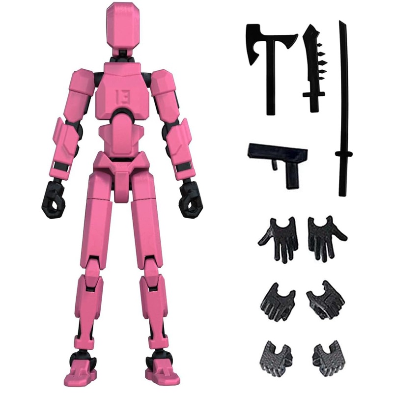 oyeftp Titan 13 Action Figure, Action Figures, Titan 13 Action Figure 3D Printed Robot Multi-Jointed Movable, Desktop Decoration