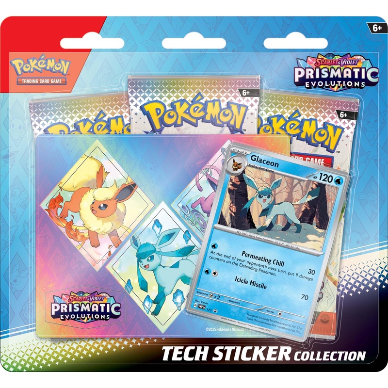 Pokemon TCG Scarlet and Violet 8.5 Prismatic Evolutions Tech Sticker Collection (Random Promo)