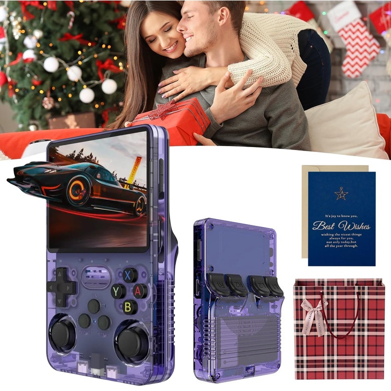 RetroBoy – Retro Boy Game Console, 2025 New Generation Professional-Grade R36s Handheld Console with 15000+ Games, 3.5-Inch Colo