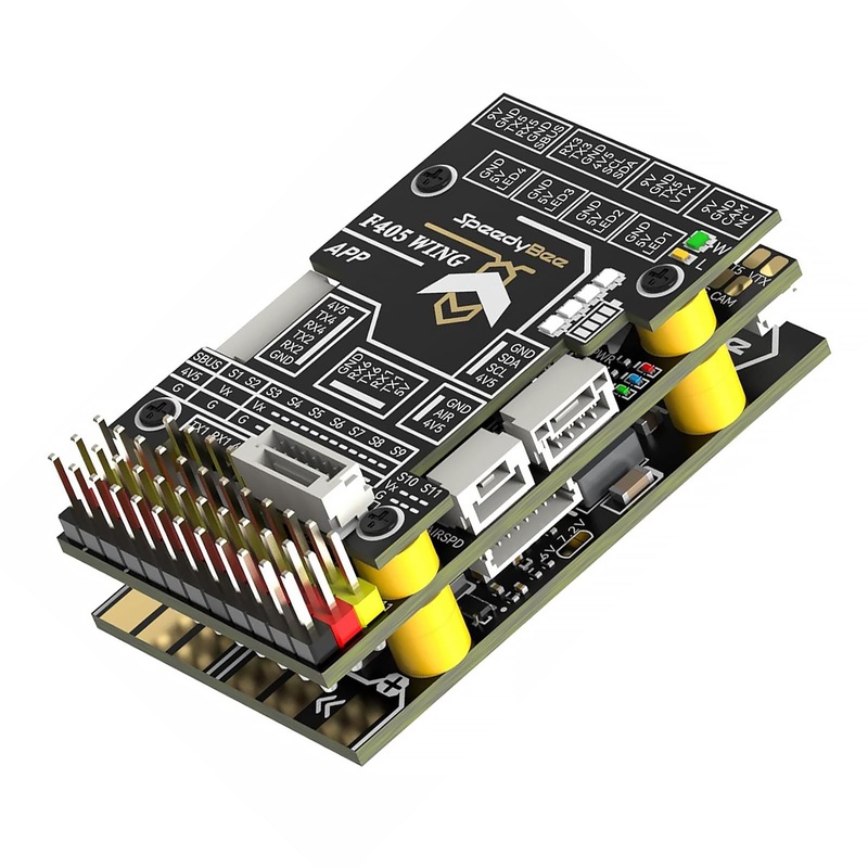 SpeedyBee F405 Wing Flight Controller Stack, APP Control, INAV Ardupilot Support, Plug and Play, Multilayer Wireless FC PDB Boar