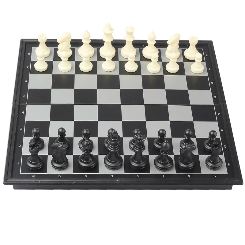 Travel Chess Set Magnetic Portable Folding Chess Board (Medium / 9.7 Inch)