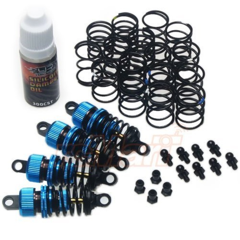 Yeah Racing Shock-Gear 50mm Damper Set for 1/10 RC Touring M-Chassis Car Blue #DSG-0050BU