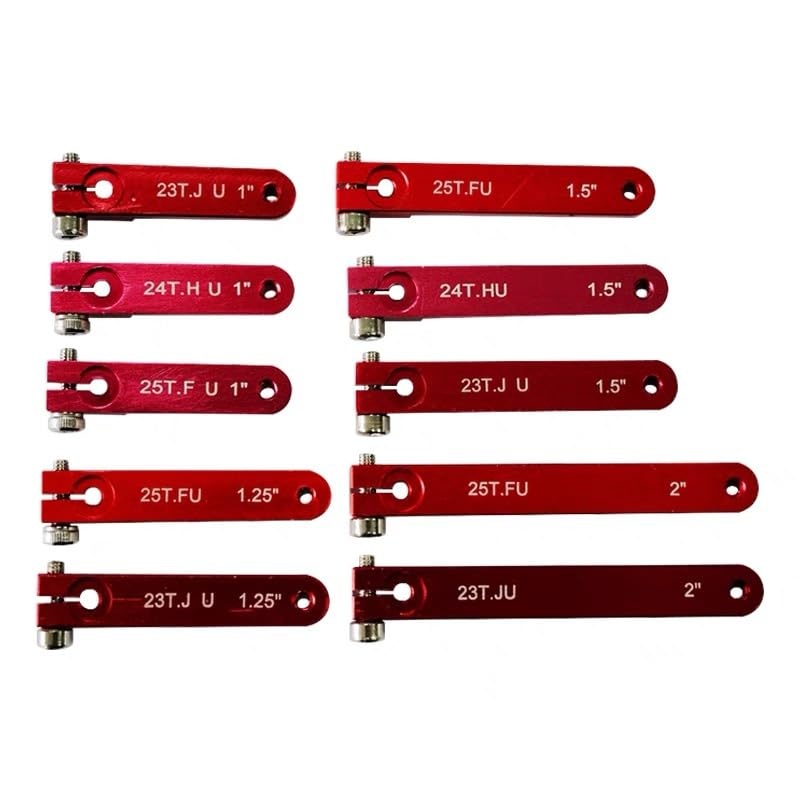 1 Pcs Cnc Aluminum High Torque Heavy Duty Servo Arms 24T Servo Horn Compatible With Hitec Servo Extended Arms (2 Inch, 24T)