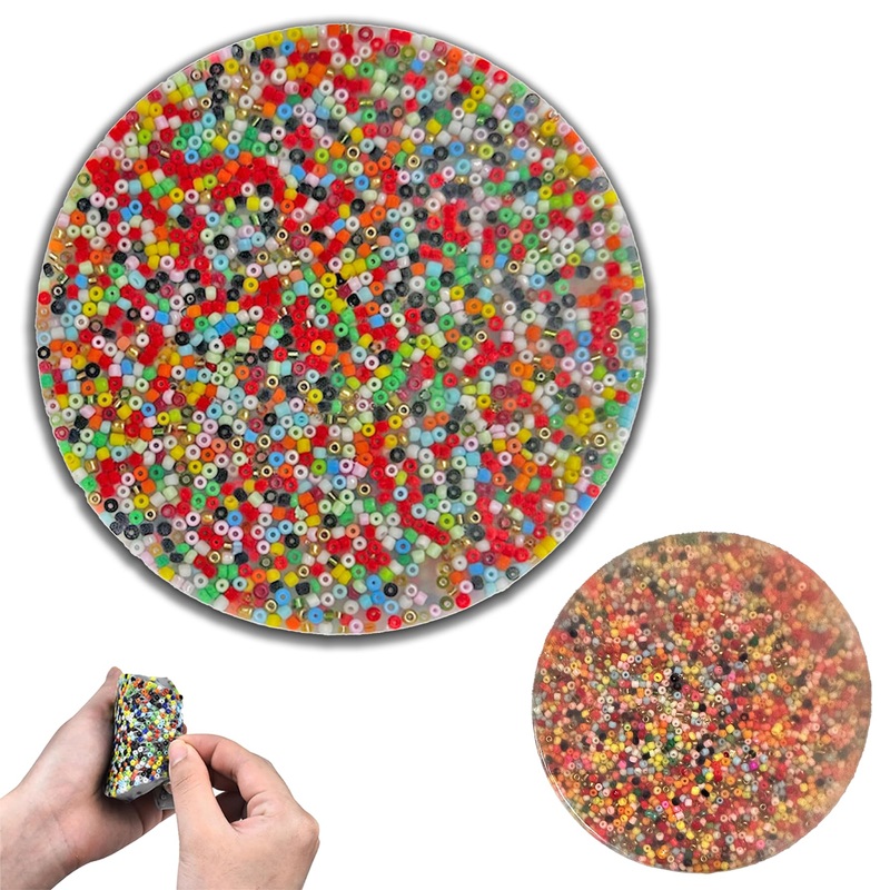 Big Picky Pad Skin Picking Fidget Toy, 4” Silicone Picking Fidget Pad Reusable More Beads Trichotillomania Toys For Skin Picker