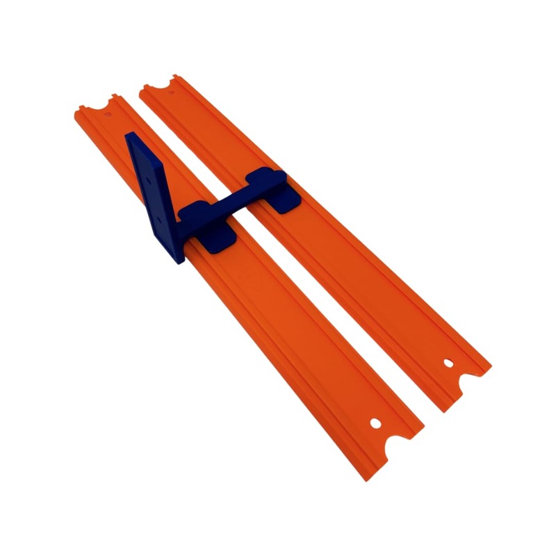 Double Racetrack Wall Connectors Compatible With Hot Wheels Tracks | Screw In Or Adhesive Version | Create Epic Racetracks | Mad