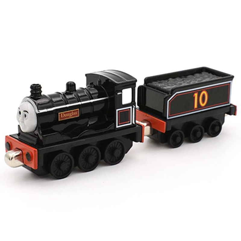 Flmenunu 1:43 Alloy Train Set Toy Magnetic Trains Carriage Model Kids Toys, No.10 Douglas Set, 11-15Cm,(No.10 Douglas Set)