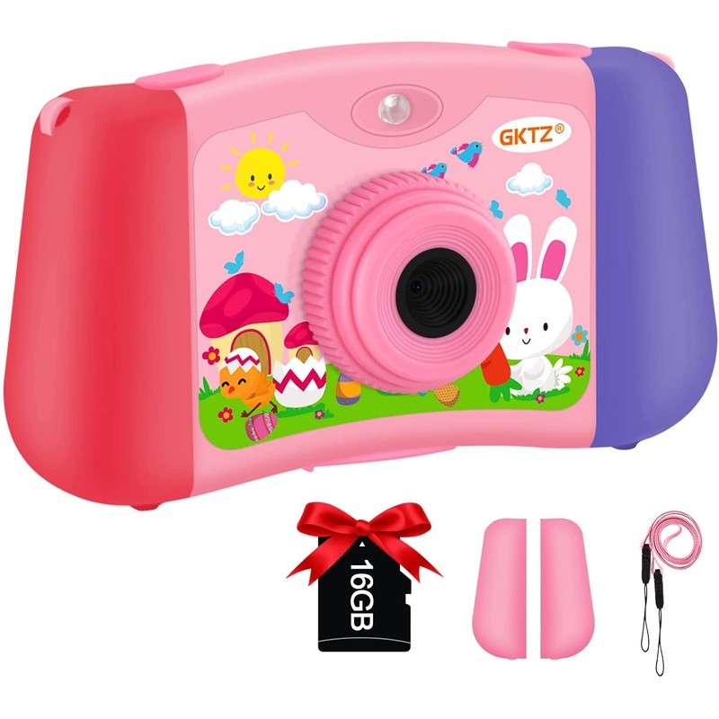 Gktz Kids Music Player Toddler Digital Video Camera,Kids Camera For 3 4 5 6 7 8 Year Old (Yd06-B)
