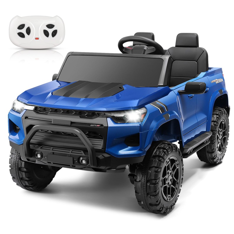 Hikole Kids Battery Powered Vehicles With Remote Control, 2 Seater Power Car Wheels W/4X200W Motors, 3 Speeds, 2 Doors Open, Led